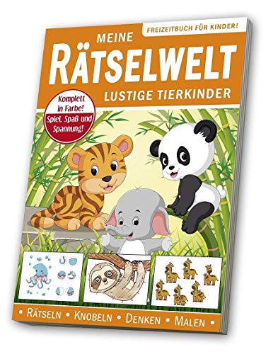 Meine Rätselwelt - für Kinder "Lustige Tierkinder" von Media Verlagsgesellschaft