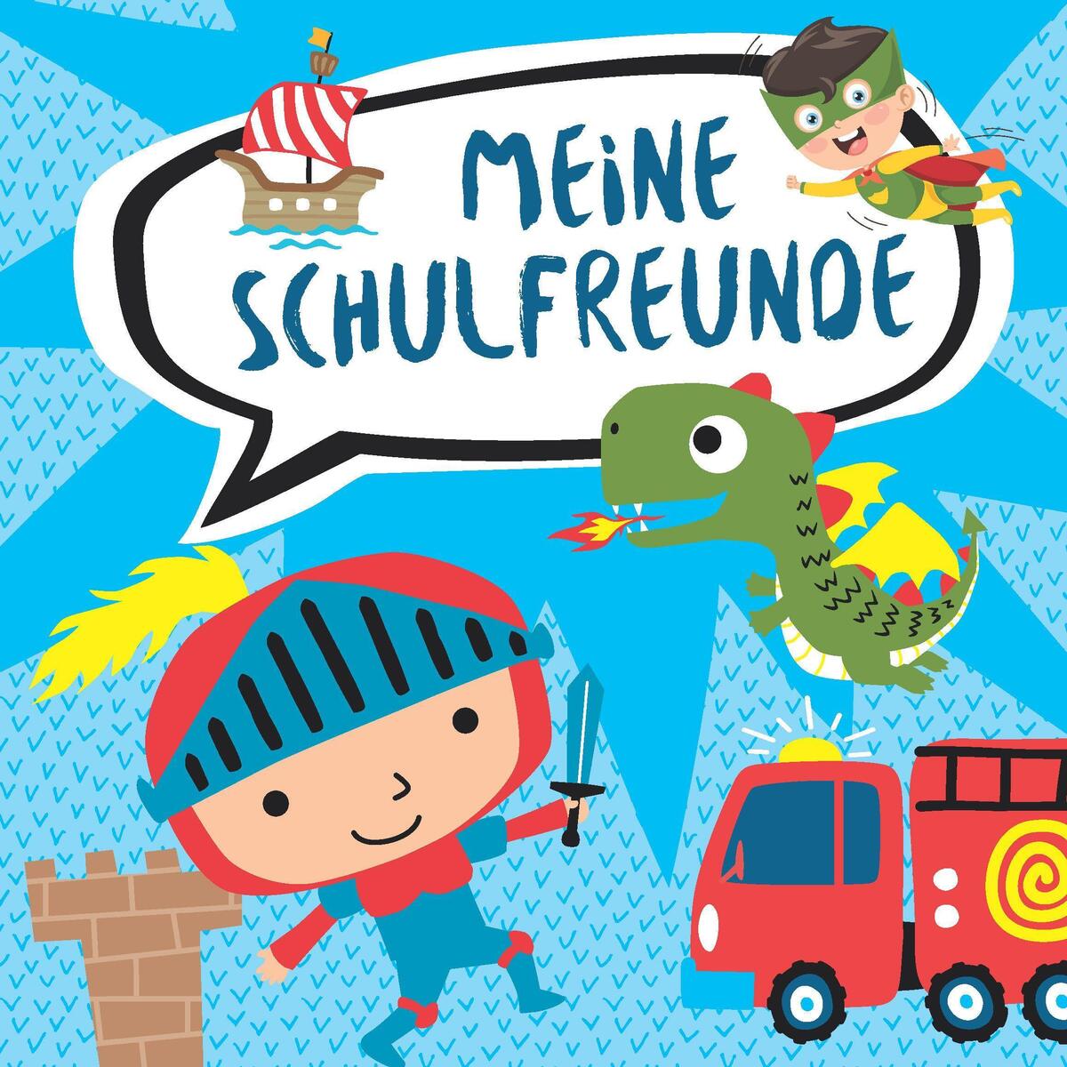Meine Schulfreunde für Jungen (Motiv Ritter) von Schwager und Steinlein