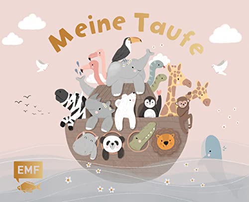 Meine Taufe – rosa: Eintragalbum für Erinnerungen und Fotos mit wattiertem Einband und edler Goldfolienprägung von Edition Michael Fischer
