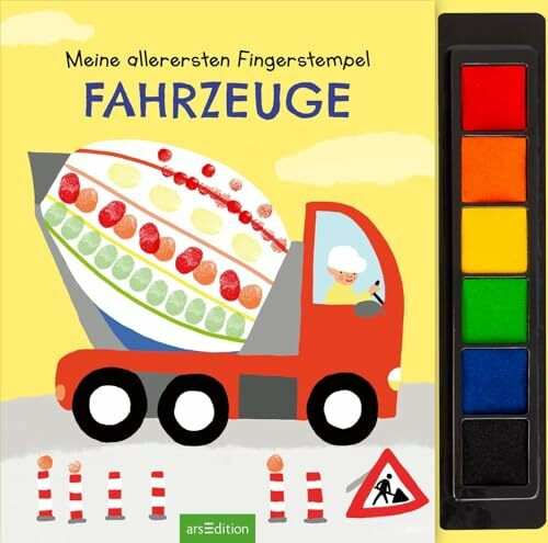 Meine allerersten Fingerstempel Fahrzeuge: Mit 6 Stempelfarben und bunten Vorlagen | Kreatives...