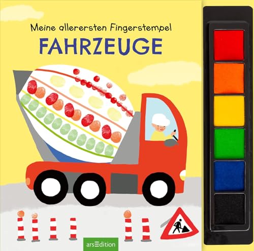 Meine allerersten Fingerstempel Fahrzeuge: Mit 6 Stempelfarben und bunten Vorlagen | Kreatives Malbuch mit Stempelkissen ab 3 Jahren Meine allerersten Fingerstempel Fahrzeuge: Mit 6 Stempelfarben und bunten Vorlagen | Kreatives Malbuch mit Stempelkissen ab 3 Jahren
