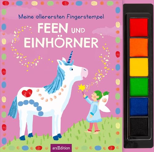 Meine allerersten Fingerstempel Feen und Einhörner: Mit 6 Stempelfarben und bunten Vorlagen | Kreatives Malbuch mit Stempelkissen ab 3 Jahren Meine allerersten Fingerstempel Feen und Einhörner: Mit 6 Stempelfarben und bunten Vorlagen | Kreatives Malbuch mit Stempelkissen ab 3 Jahren