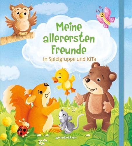 Meine allerersten Freunde in Spielgruppe und KiTa: Freundebuch für Kinder ab 18 Monate zum Weitermalen, Ankreuzen und Ausmalen