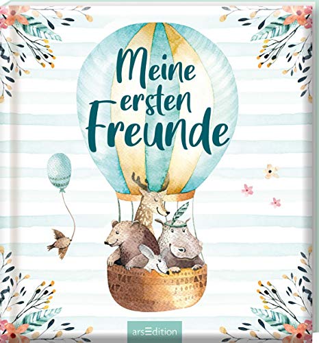 Meine ersten Freunde (Aquarell-Optik): Freundebuch für Kita, Krippe, Kindergarten, für Jungen und Mädchen ab 2 Jahren von Ars Edition