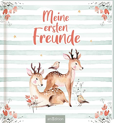 Meine ersten Freunde – Waldtiere (Aquarell-Optik): Freundebuch für Kita, Krippe, Kindergarten, für Jungen und Mädchen ab 2 Jahren von Ars Edition