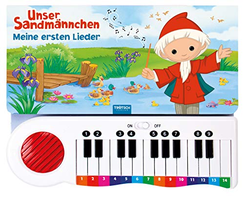 Meine ersten Lieder Unser Sandmännchen, Mit kleinem Mini-Keyboard, Soundbuch, Klavierbuch, Meine ersten Lieder, Pitti, Pittiplatsch, Schnatti, ... Beschäftigungsbuch Soundbuch Liederbuch von Trötsch Verlag