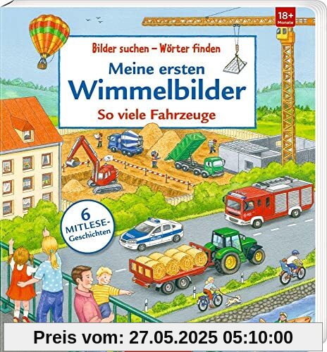 Meine ersten Wimmelbilder: So viele Fahrzeuge (Bilder suchen – Wörter finden)