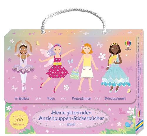Meine glitzernden Anziehpuppen-Stickerbücher mini: Im Ballett, Feen, Freundinnen und Prinzessinnen: vier handliche Stickerhefte im praktischen Koffer ... viele mit Glitzer – für Kinder ab 5 Jahren Meine glitzernden Anziehpuppen-Stickerbücher mini: Im Ballett, Feen, Freundinnen und Prinzessinnen: vier handliche Stickerhefte im praktischen Koffer ... viele mit Glitzer – für Kinder ab 5 Jahren von Usborne
