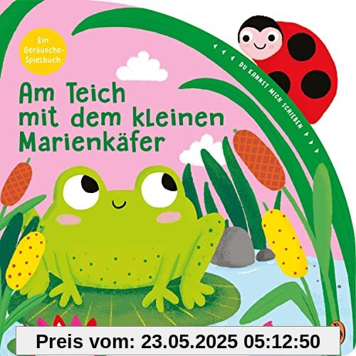 Meine liebsten Krabbeltiere - Am Teich mit dem kleinen Marienkäfer: Pappbilderbuch mit Schiebeelement und Geräusch für Kinder ab 18 Monaten Meine liebsten Krabbeltiere - Am Teich mit dem kleinen Marienkäfer: Pappbilderbuch mit Schiebeelement und Geräusch für Kinder ab 18 Monaten