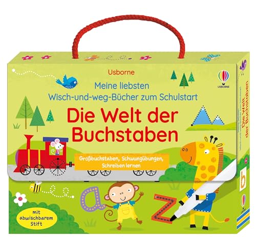 Meine liebsten Wisch-und-weg-Bücher zum Schulstart: Die Welt der Buchstaben: mit abwischbarem Stift – Koffer voller Lernspaß zum Thema Buchstaben – für Kinder ab 4 Jahren (Meine Wisch-und-weg-Bücher)