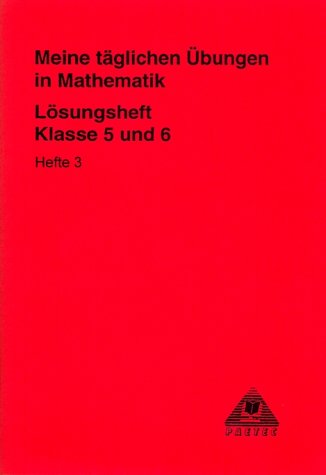 Meine täglichen Übungen in Mathematik, Klasse 5 und 6, EURO von Paetec, Berlin