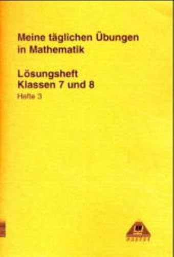 Meine täglichen Übungen in Mathematik, Klasse 7 und 8, EURO (Meine täglichen Übungen Mathematik) von Paetec, Berlin