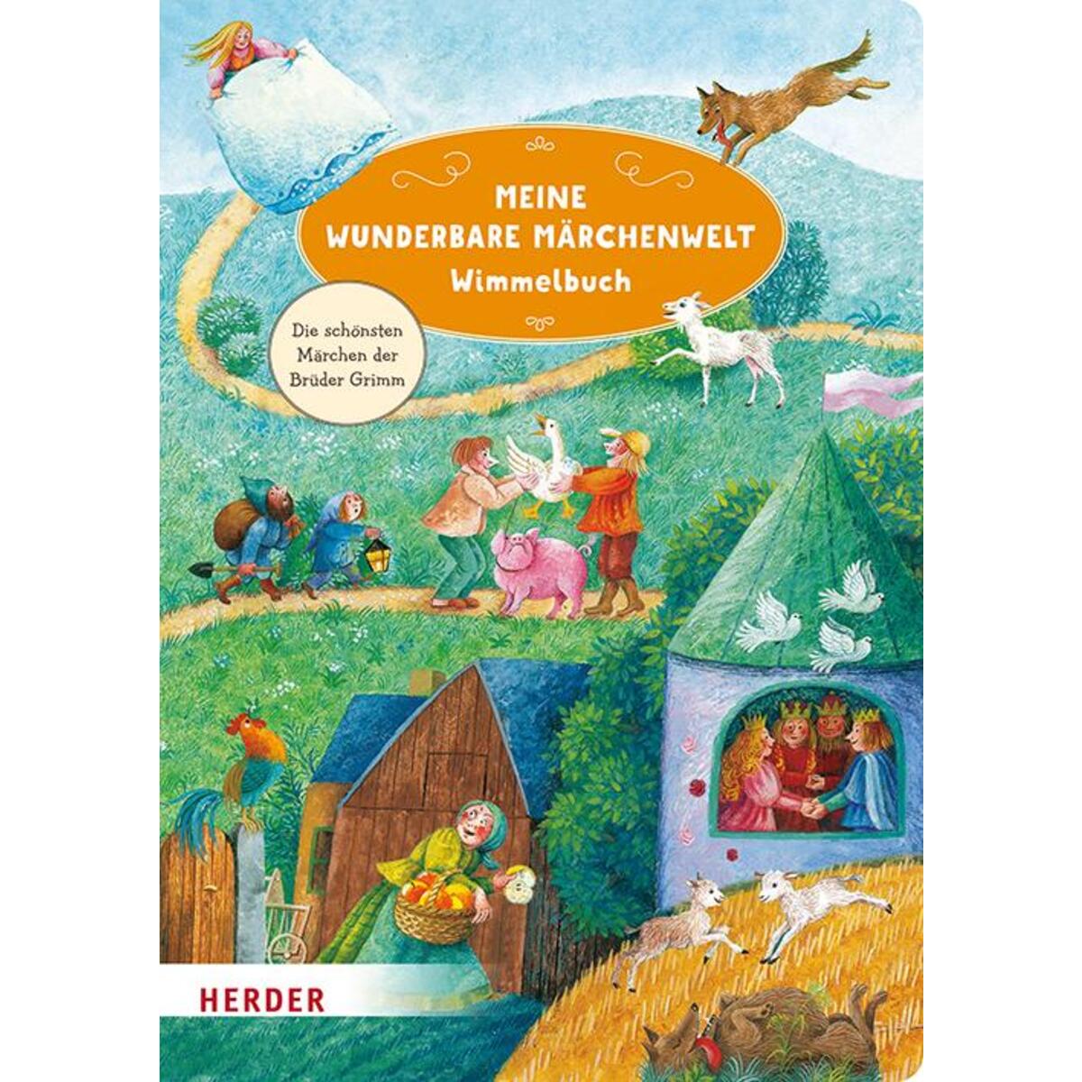 Meine wunderbare Märchenwelt Wimmelbuch (Pappbilderbuch) von Herder Verlag GmbH