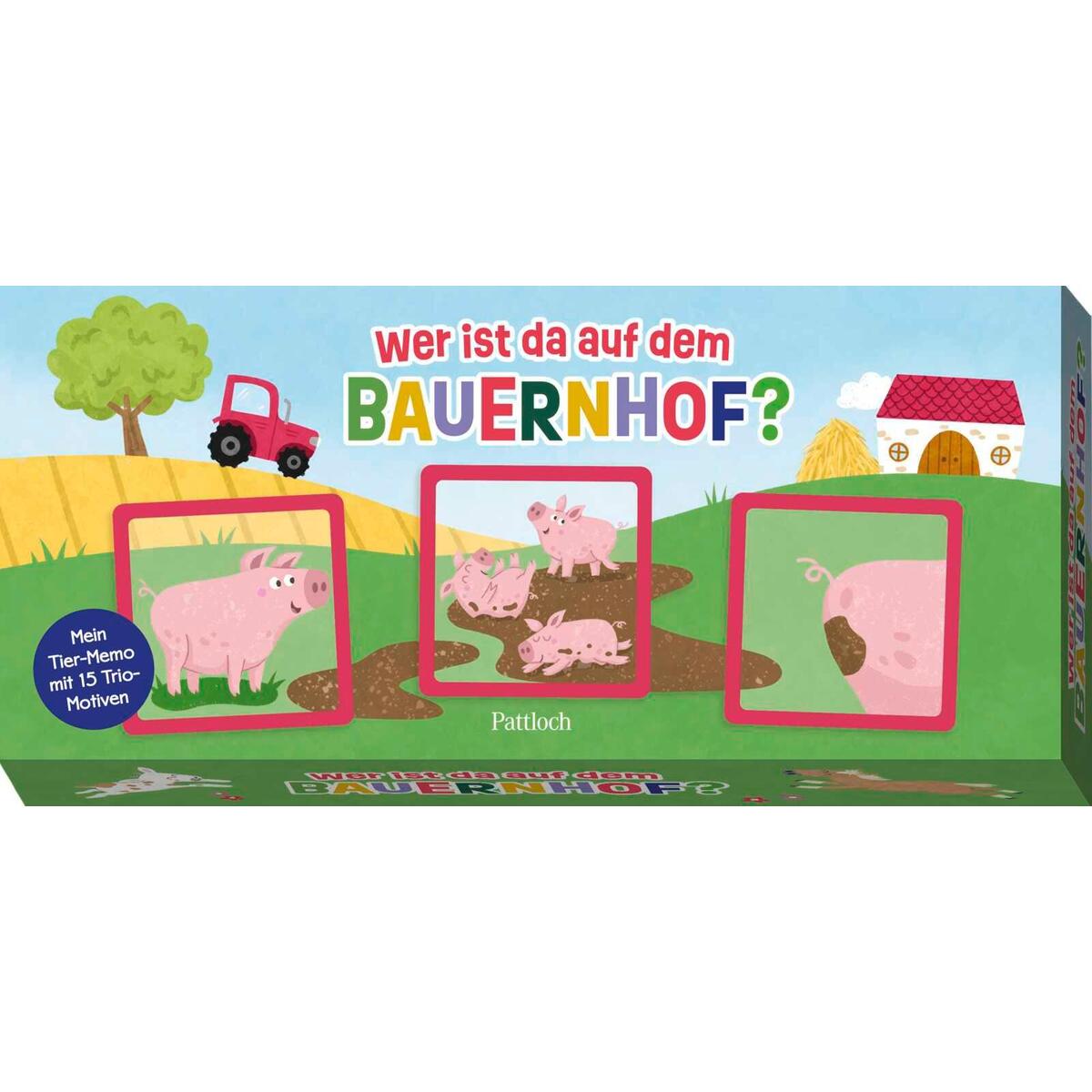 Memo-Spiel »Wer ist da auf dem Bauernhof?« von Pattloch Geschenkbuch