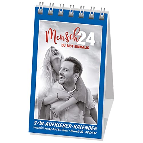 Mensch, du bist einmalig 2024: Aufkleber-Mini-Kalender von Kawohl Verlag GmbH & Co. KG
