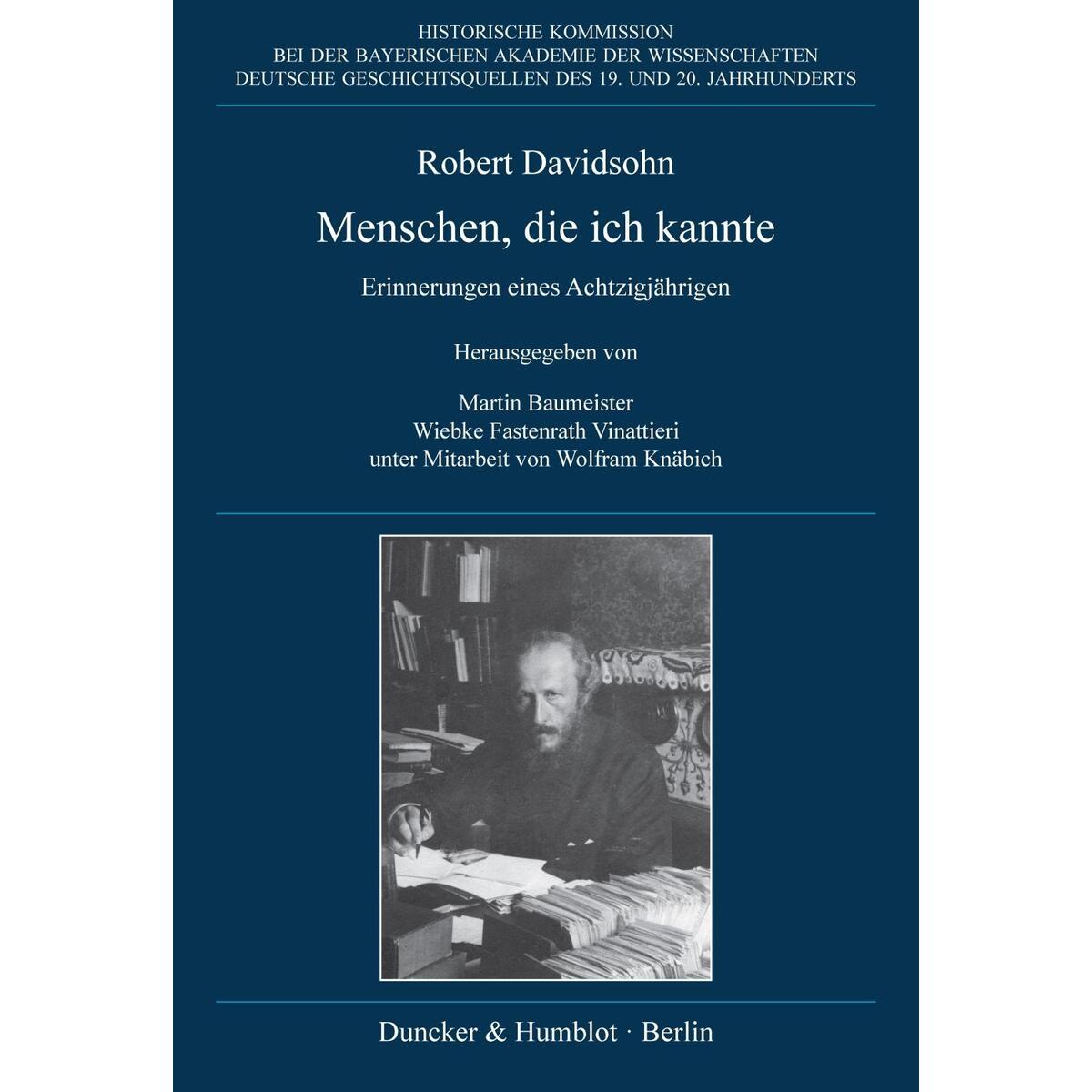 Menschen, die ich kannte. Menschen, die ich kannte. von Duncker & Humblot GmbH