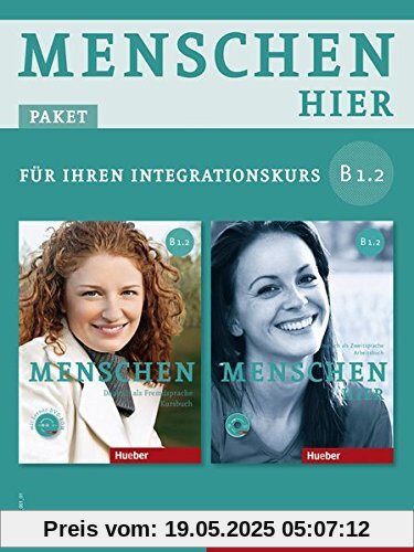 Menschen hier - Paket für Ihren Integrationskurs: Menschen hier B1/2: Deutsch als Zweitsprache / Paket: Kursbuch Menschen mit DVD-ROM und Arbeitsbuch Menschen hier mit Audio-CD