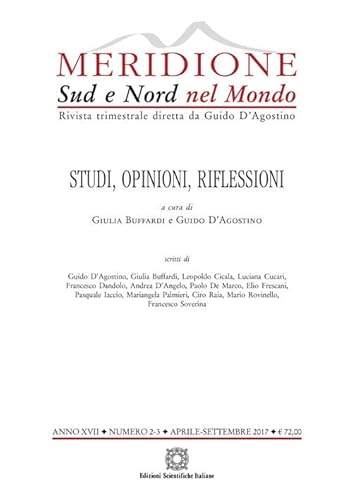 Meridione. Studi, opinioni, riflessioni (2017) (Vol. 2-3) von Edizioni Scientifiche Italiane