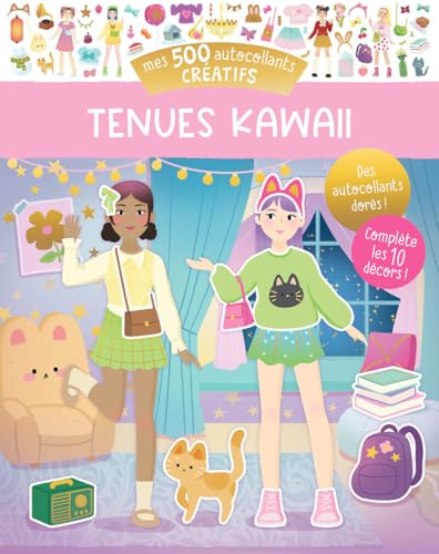 Mes 500 autocollants créatifs - Tenues kawaii von AUZOU