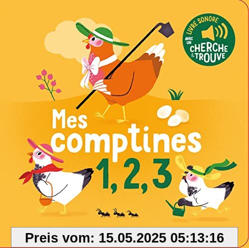 Mes comptines 1, 2, 3: Des sons à écouter, des images à regarder