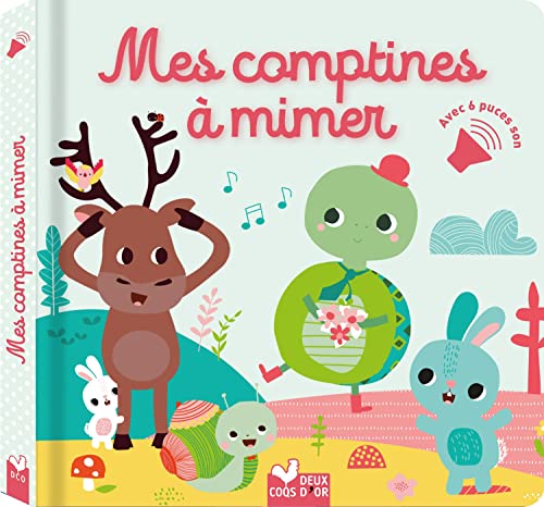 Mes comptines à mimer - livre avec puces sonores von DEUX COQS D OR