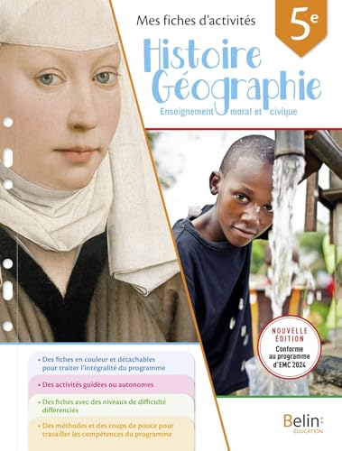 Mes fiches d'activités Histoire Géographie EMC 5e 2024 von BELIN EDUCATION
