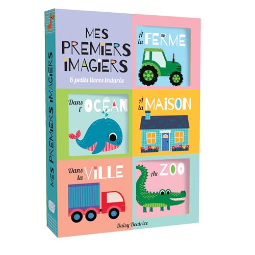 Mes premiers imagiers - 6 petits livres texturés: 6 petits livres texturés : A la ferme ; Au zoo ; Dans le jardin ; A la maison ; Dans la ville ; Dans l'océan Mes premiers imagiers - 6 petits livres texturés: 6 petits livres texturés : A la ferme ; Au zoo ; Dans le jardin ; A la maison ; Dans la ville ; Dans l'océan von 1 2 3 SOLEIL