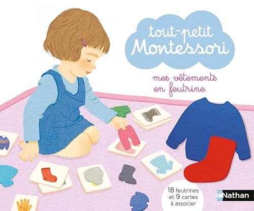 Mes vêtements en feutrine: Contient : 18 feutrines, 9 cartes à associer, 1 livret parent