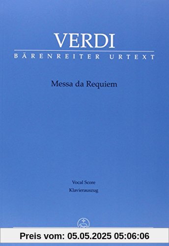Messa da Requiem. Klavierauszug