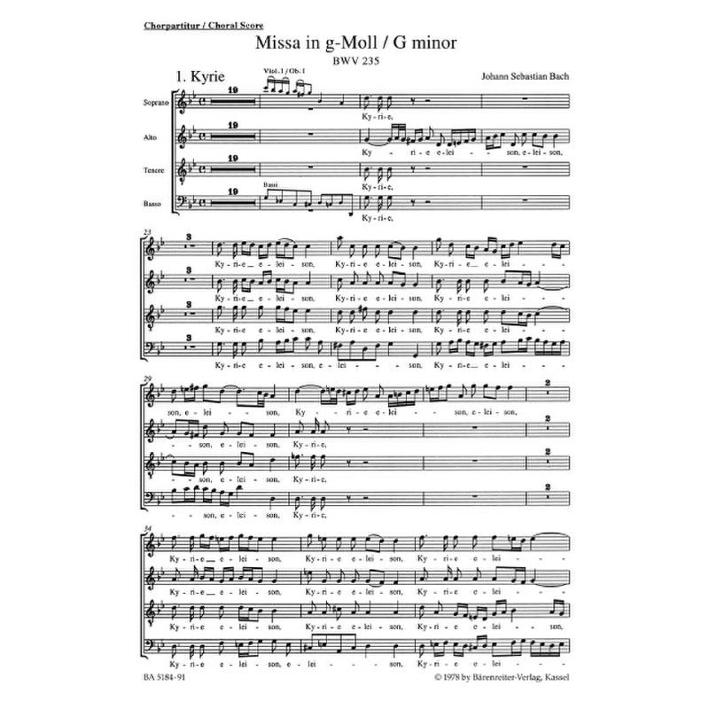 Messe g-moll BWV 235