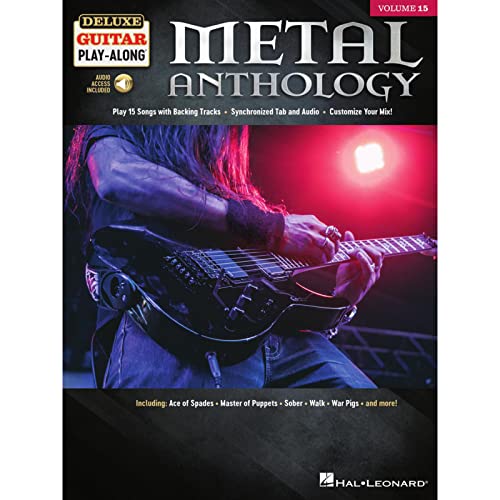 Metal Anthology: Deluxe Guitar Play-Along Volume 15 (Deluxe Guitar Play-along, 15)