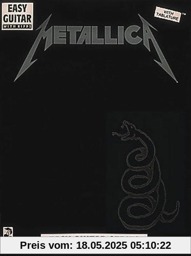 Metallica The Black Album Easy Guitar With Riffs Tab: Easy Guitar and Vocal (Play It Like It Is)
