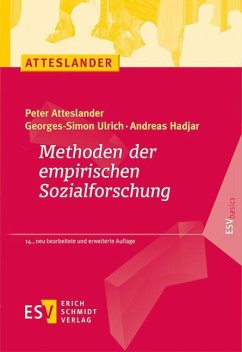 Methoden der empirischen Sozialforschung von Erich Schmidt Verlag