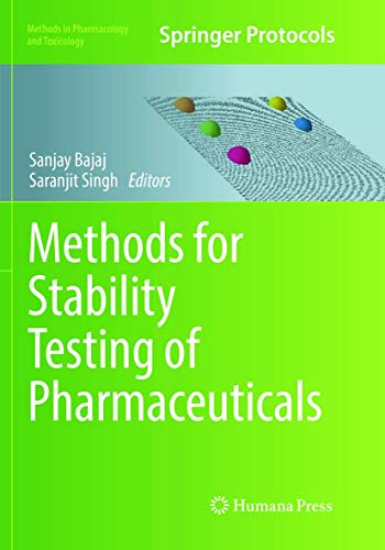 Methods for Stability Testing of Pharmaceuticals (Methods in Pharmacology and Toxicology) von Humana