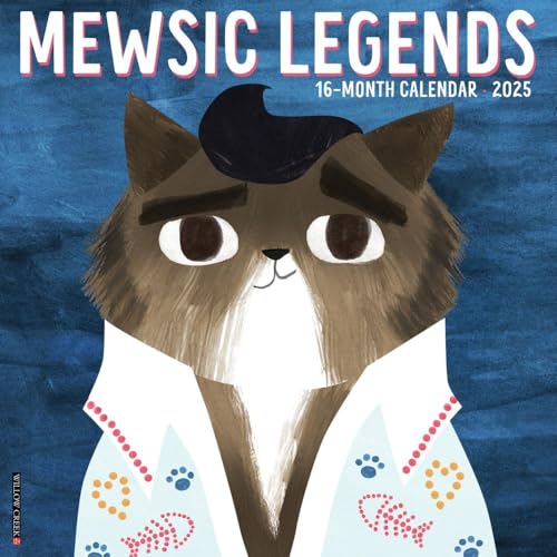 Mewsic Legends 2025 12 X 12 Wall Calendar Mewsic Legends 2025 12 X 12 Wall Calendar von WILLOW CREEK