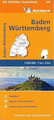 Michelin Baden-Württemberg: Straßen- und Tourismuskarte 1:300.000; Auflage 2019 (MICHELIN Regionalkarten) von Gräfe und Unzer