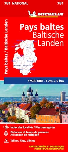 Michelin Baltische Länder (Estland, Lettland und Litauen) (National, Band 781)