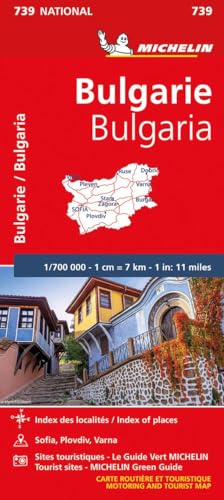 Michelin Bulgarien: Strassen- und Tourismuskarte (MICHELIN Nationalkarten)