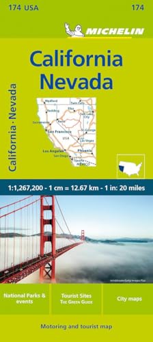 Michelin Californien Nevada: Road and Tourist Map (MICHELIN Zoomkarten, Band 625) von MICHELIN