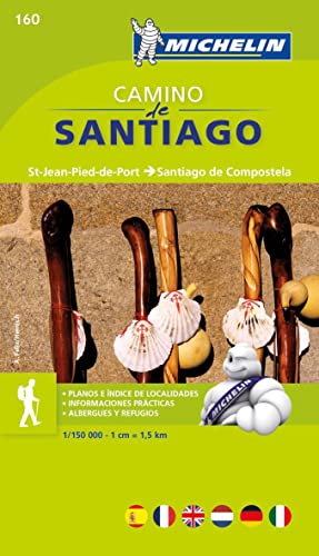 Michelin Camino de Santiago: Straßen- und Tourismuskarte 1:150.000 (MICHELIN Zoomkarten, Band 160) von MICHELIN
