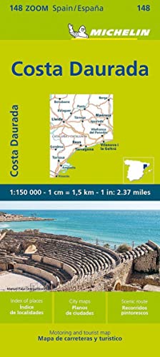 Michelin Costa Daurada: Straßen- und Tourismuskarte 1:150.000; Auflage 2023 (MICHELIN Zoomkarten)