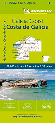Michelin Costa de Galicia, Galicische Küste: Straßen- und Tourismuskarte 1:150.000; Auflage 2023 (MICHELIN Zoomkarten) von Michelin, Vertrieb durch GRÄFE UND UNZER VERLAG GmbH