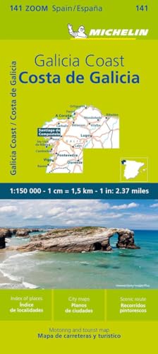 Michelin Costa de Galicia, Galicische Küste: Straßen- und Tourismuskarte 1:150.000; Auflage 2023 (MICHELIN Zoomkarten)