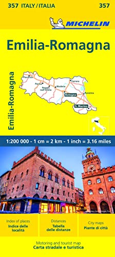 Michelin Emilia Romagna: Straßen- und Tourismuskarte 1:200.000 (MICHELIN Localkarten)