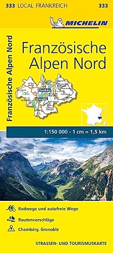 Michelin Französische Alpen Nord: Straßen- und Tourismuskarte 1:150.000; Auflage 2020 (MICHELIN Localkarten)