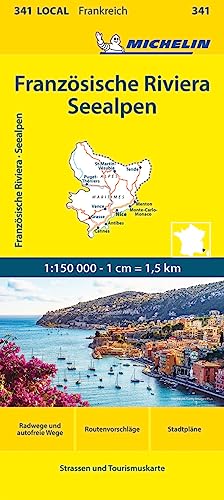 Michelin Französische Riviera - Seealpen: Straßen- und Tourismuskarte 1:150.000; Auflage 2023 (MICHELIN Localkarten)