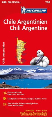 Michelin Karte Chile, Argentinien. Chili, Argentine von Michelin / Travel House Media