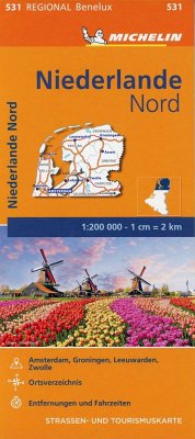 Michelin Karte Niederlande Nord von Michelin / Travel House Media