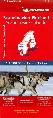 Michelin Karte Skandinavien - Finnland. Scandinavie, Finland von Michelin / Travel House Media