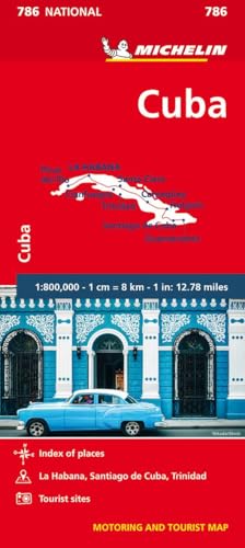 Michelin Kuba: Straßen und Tourismuskarte 1:800.000 (MICHELIN Nationalkarten)